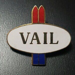 Vail Colorado Ski Resort souvenir Pin back Backpack hat pin